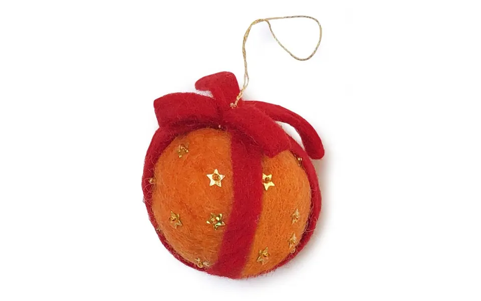 Gamcha christmas decorations - orange