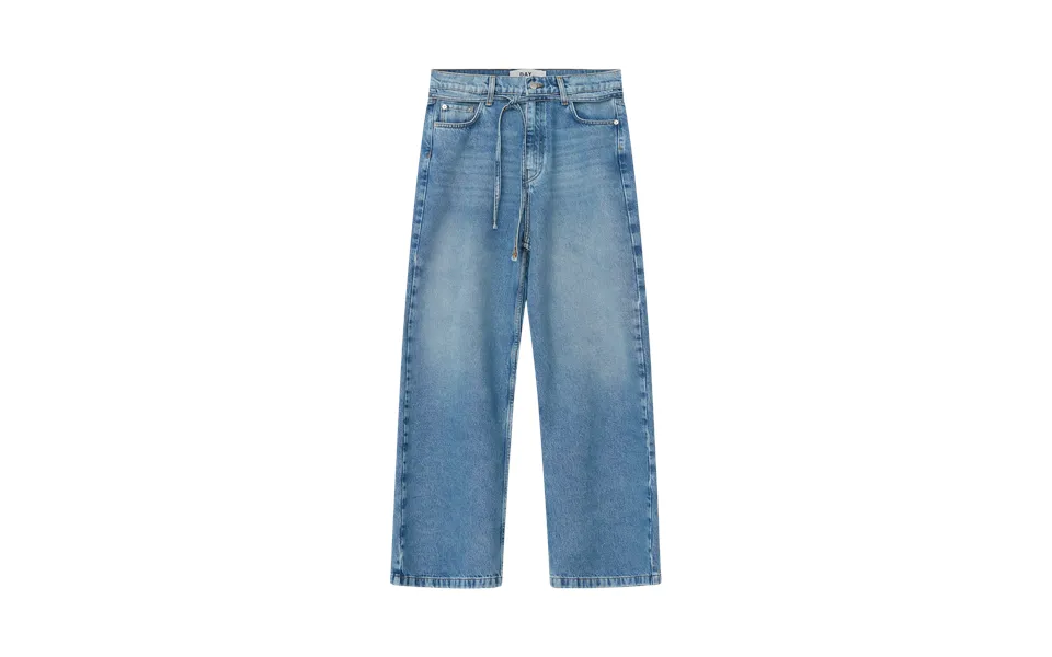 Day birger one mikkelsen - elijah blue soft denim wide play jeans