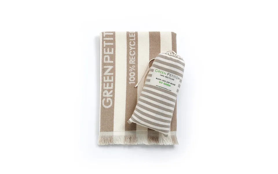 Green petition - delmore fit bath towel, sand beige