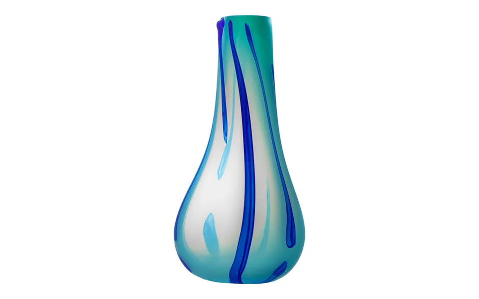 Kodanska - flow vase, light blue stripes