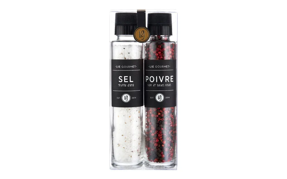 Lie gourmet - gift box grinders, truffle salt past, the laws pepper mixture