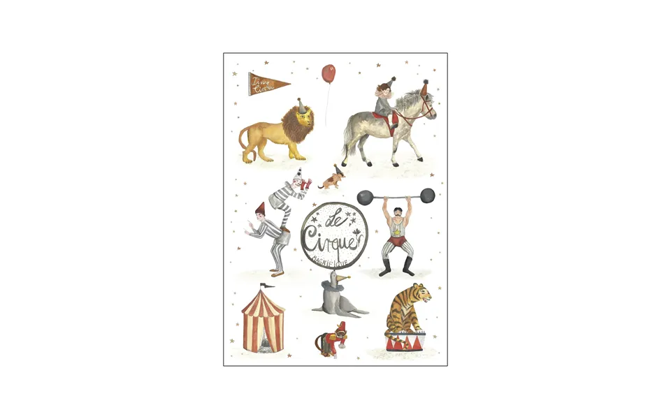 Items & frame - tiny goods big circus poster