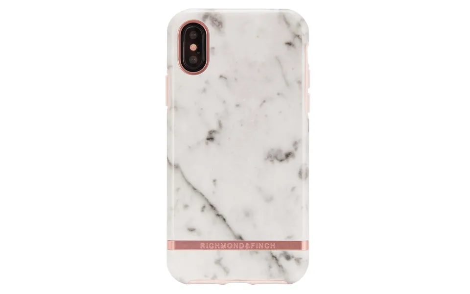 Richmond spirit finch white marble - rose iphone x xs cover
