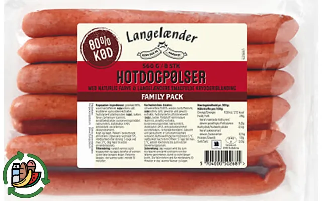 Hotdog Pølser Langelænder product image