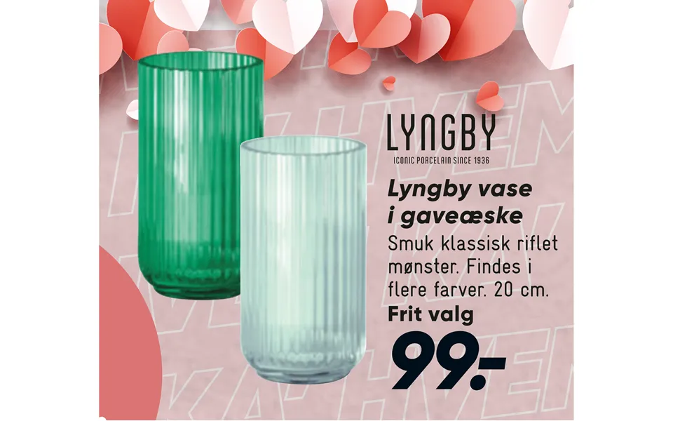 Lyngby vase in gift box