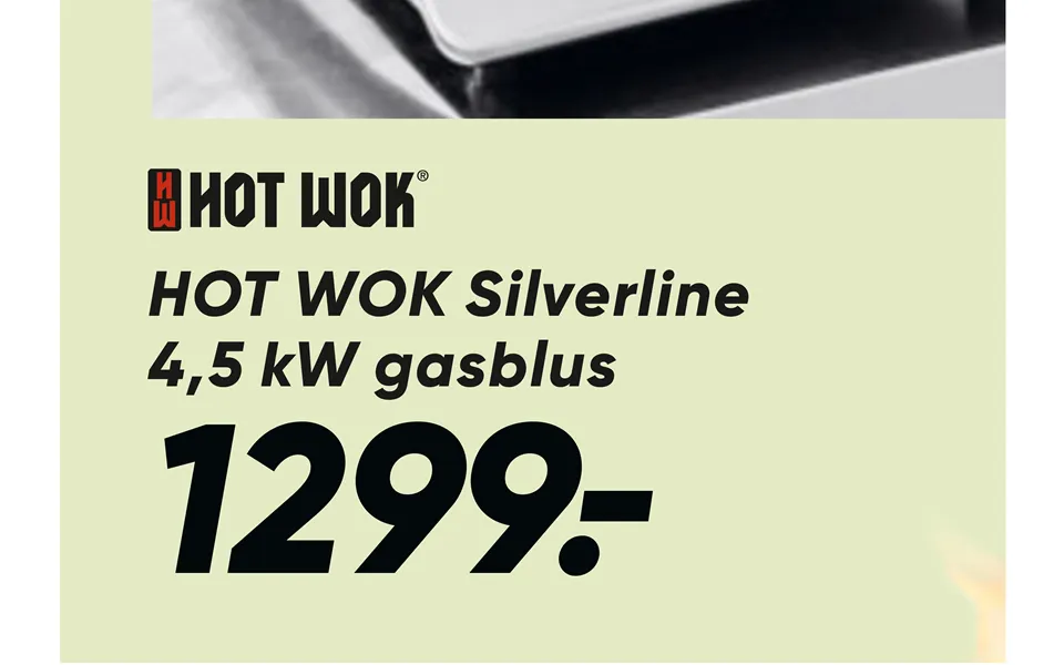 Hot wok silver line 4,5 kw burner