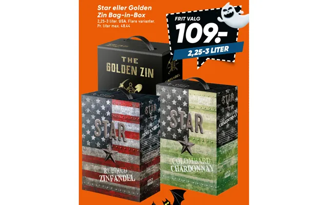 Star or golden zin bag-in-box product image