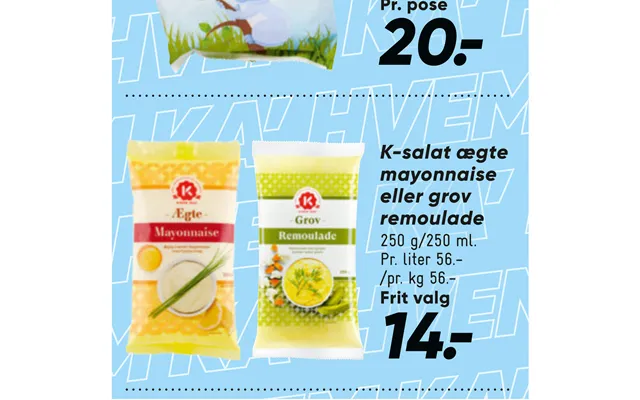 K-salat Ægte Mayonnaise Eller Grov Remoulade product image