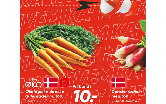 Organic danish danish radishes with top product image