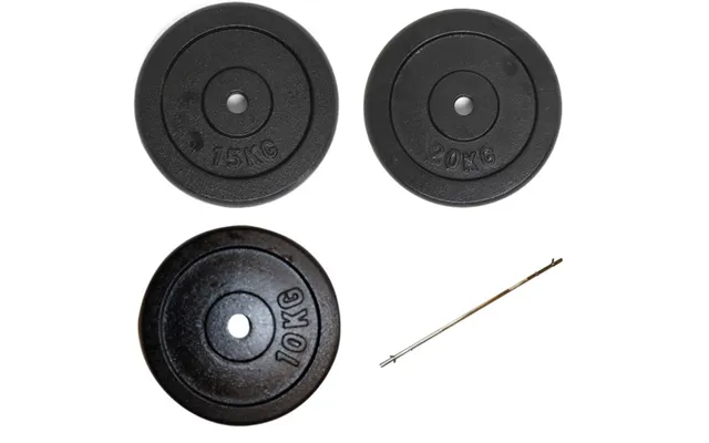 100 Kg Vægtstangssæt 30 Mm With Jernvægtskiver product image