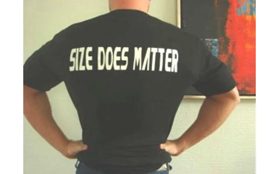 Size Does Matter - Black Xl T-shirt