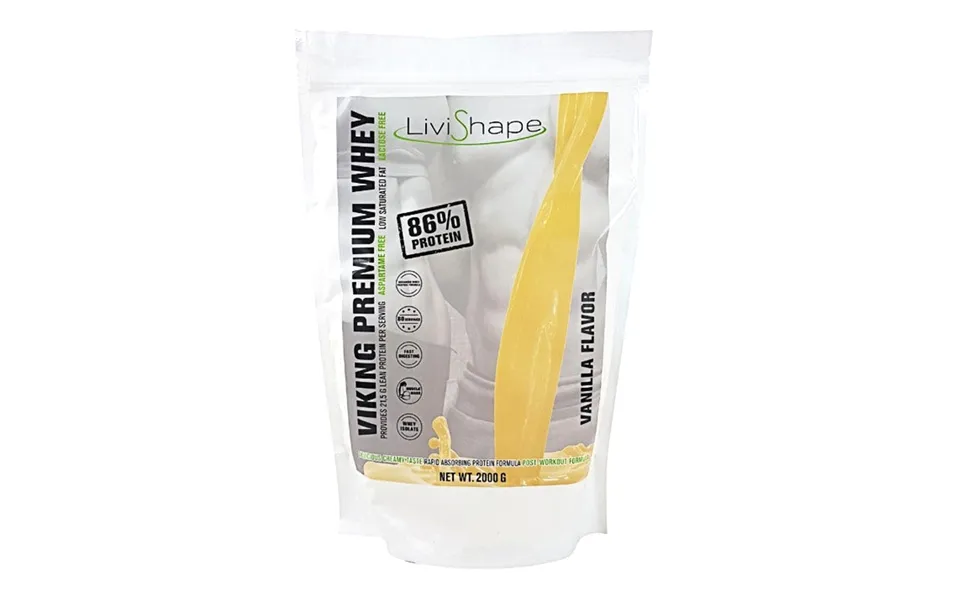 Whey protein powder with vaniljesmag - 2000 g
