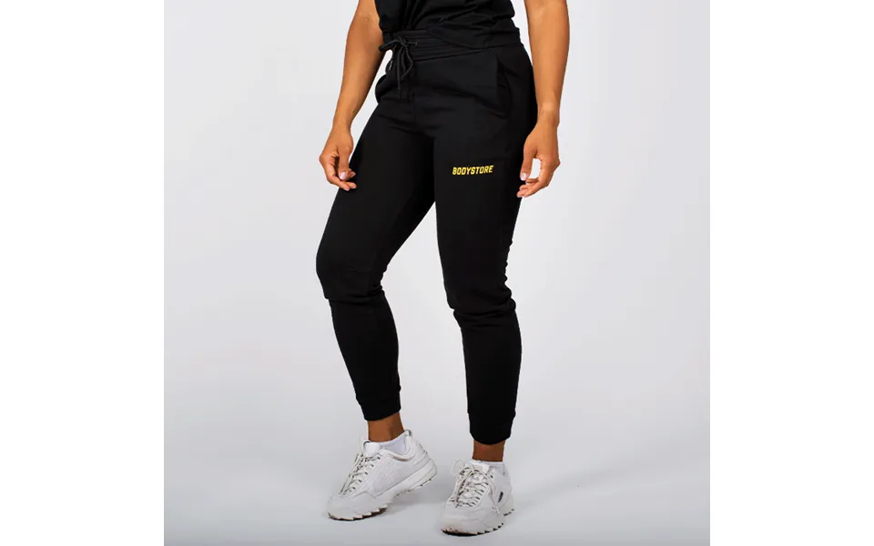 Body large women sweat pants - black