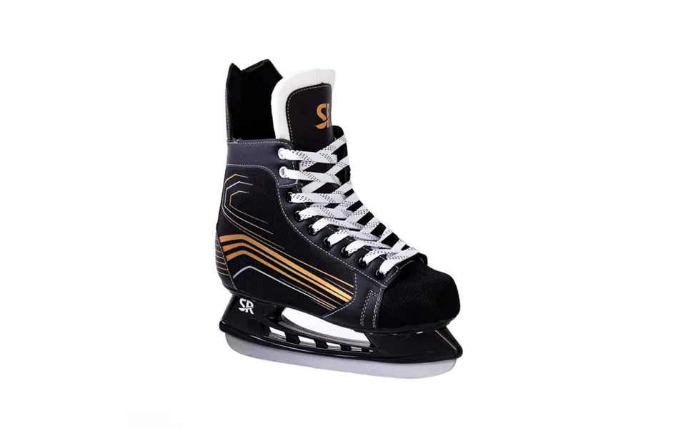 Sr Ice Hockey Skate Black Gold Str. 43