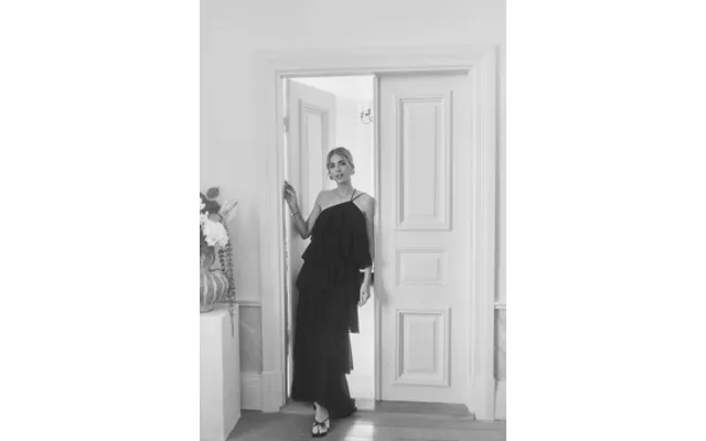 Andrea Norrman X Bubbleroom Andrea Flounce Maxi Skirt Black 34 product image