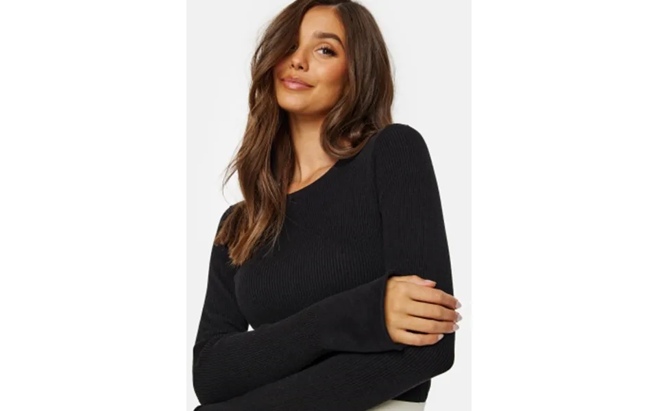 Bubbleroom sabine knitted top black xs