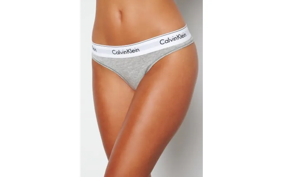 Calvin Klein Ck Cotton Thong 020 Grey Heather Xs