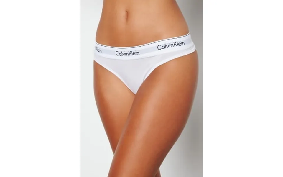 Calvin Klein Ck Cotton Thong 100 White M