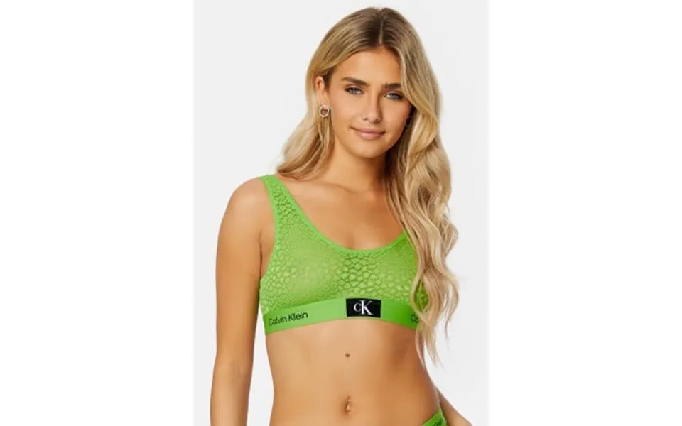 Calvin Klein Unlined Bralette Ad1 Fabulous Green Xs