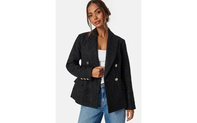 Chiara Forthi Double Breasted Bouclé Blazer Black 38 product image