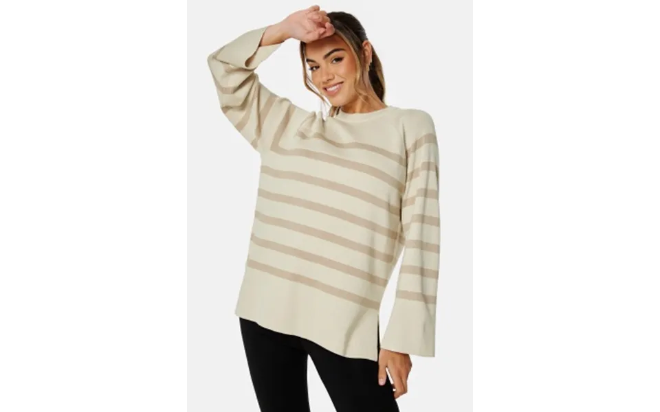 Object collectors item esther ls knit top sand shell str humus m