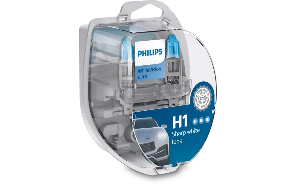 Philips 12258wvusm h1 white vision ultra light source to headlights