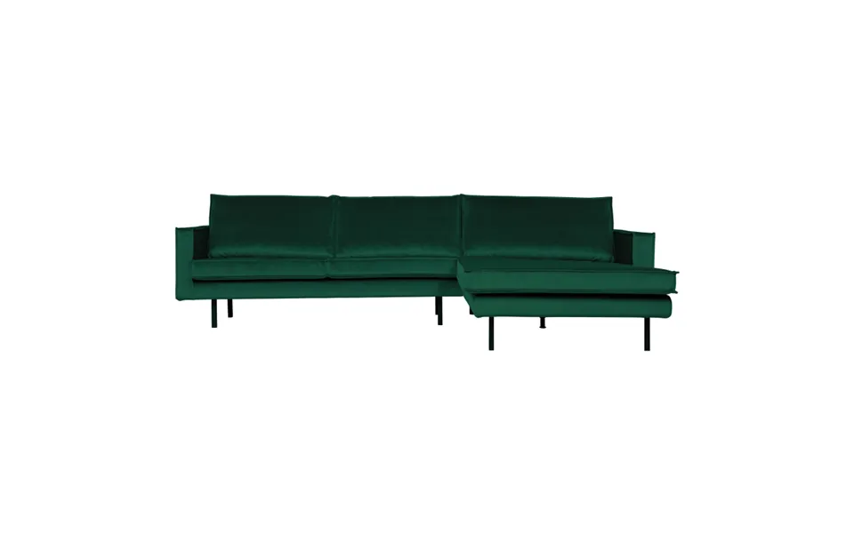 Rodeo chaise dextral velours forest - green