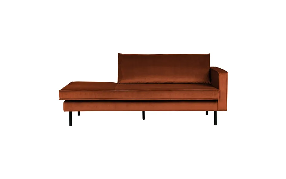 Rodeo daybed dextral velours - rust