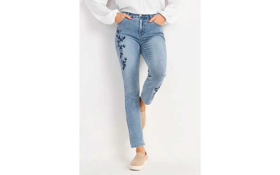 Ankeljeans with embroidery emmy