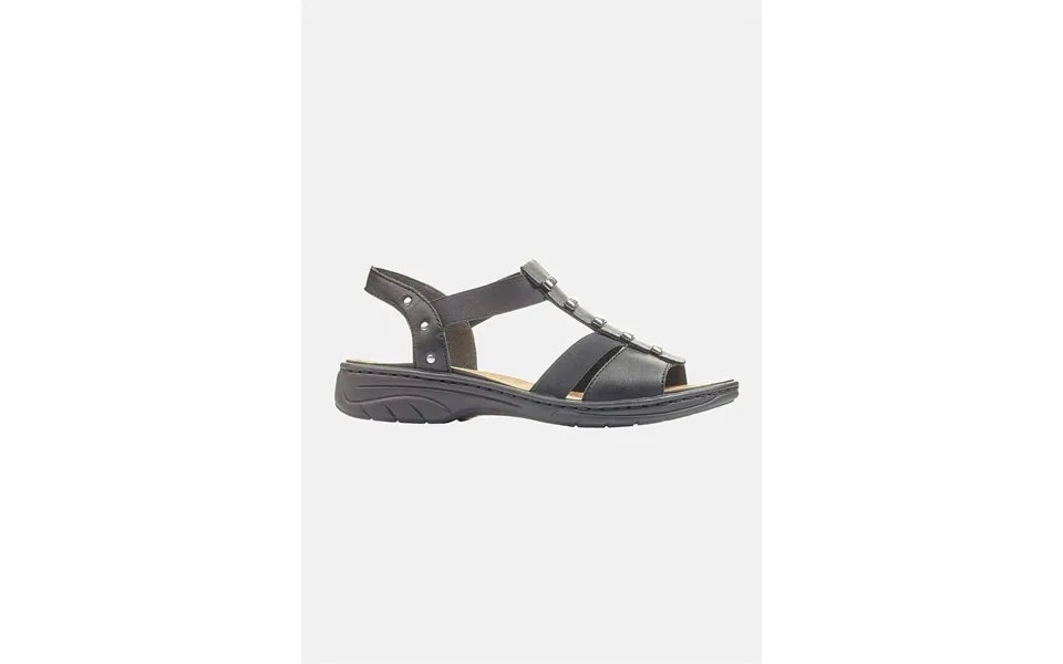Sandal with elastic straps
