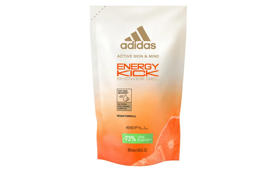 Adidas active skin & decreases energy kick shower gel refill lining women
