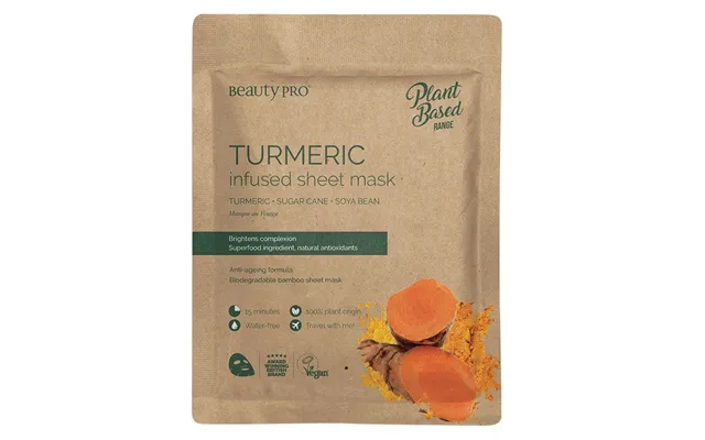 Beauty Pro Plant Based Tumeric Infused Sheet Mask 22 Ml product image