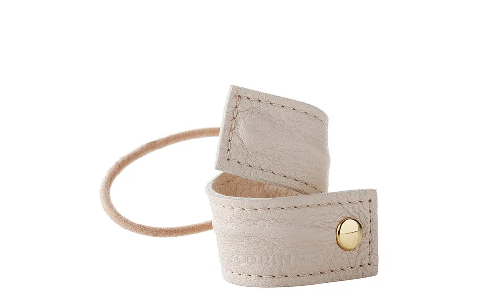 Corinne leather band short bendable cream
