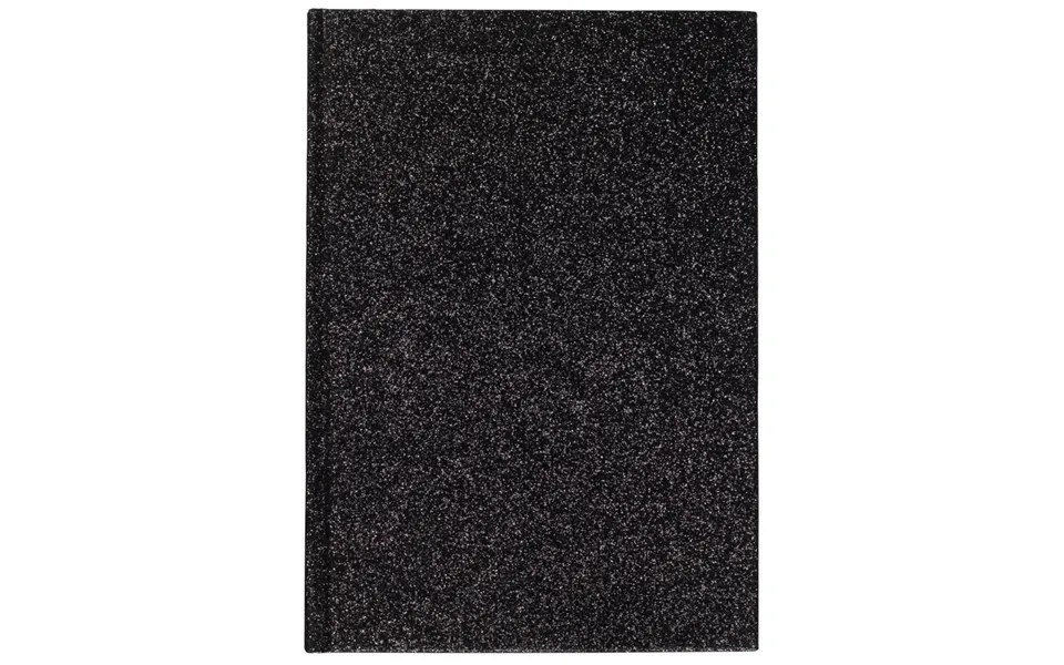 Dark Glitter Notebook A5 Black