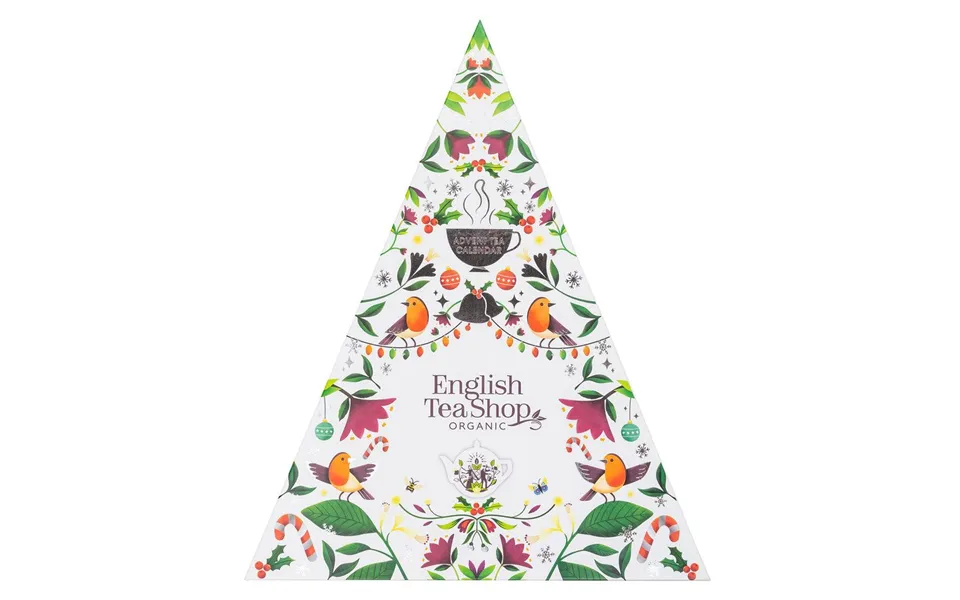 English tea shop advent calendar white triangle