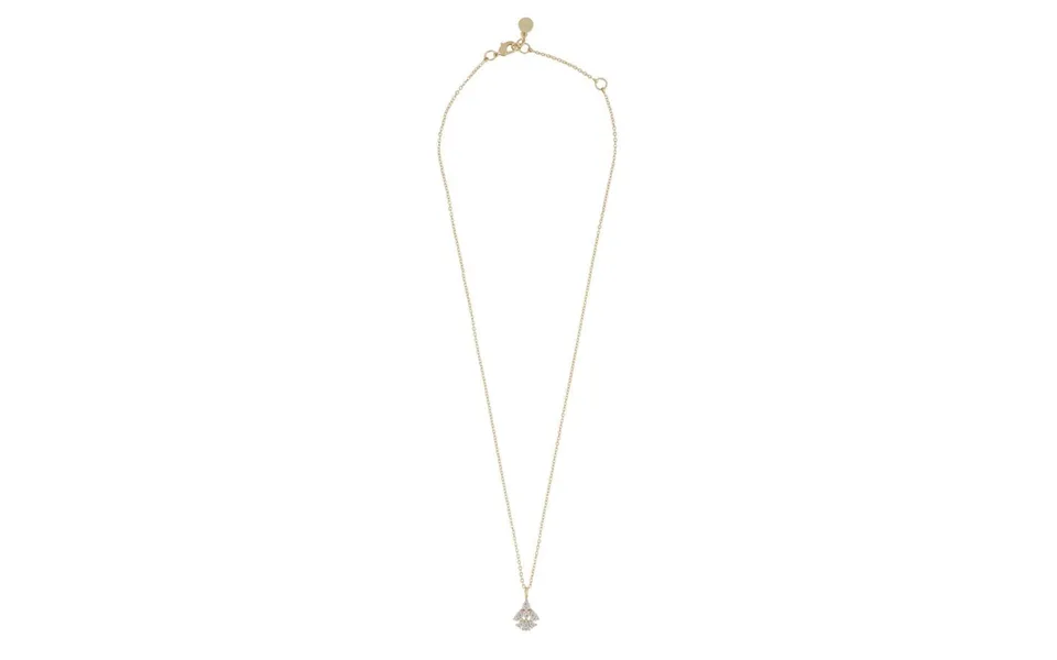 Snö Of Sweden Ashley Drop Pendant Necklace Gold Clear 45 Cm