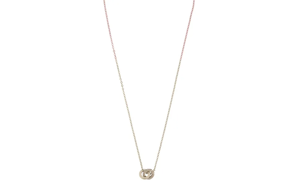 Twist of sweden connected pendant necklace gold clear 42cm