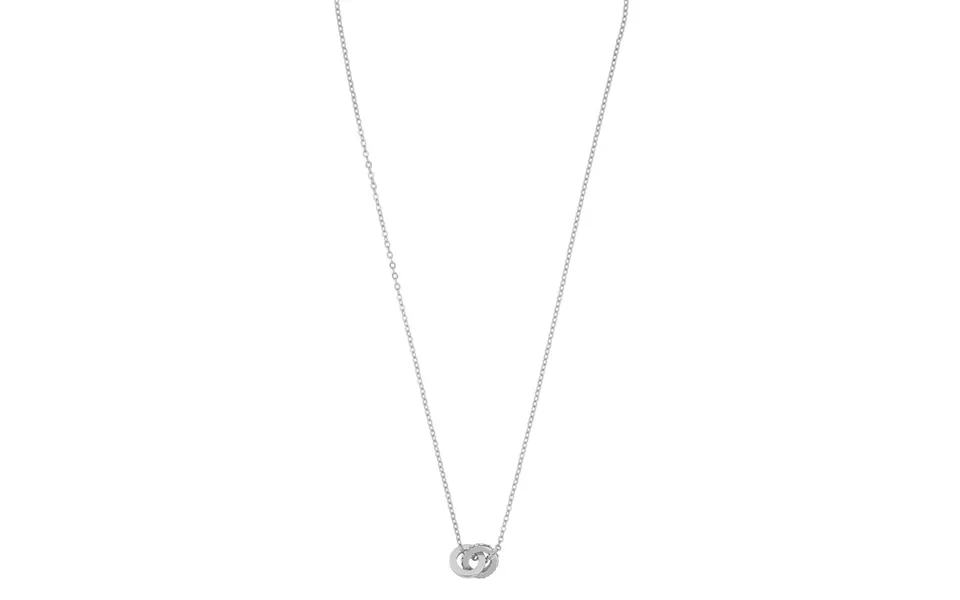Snö Of Sweden Connected Pendant Necklace Silver Clear 42cm