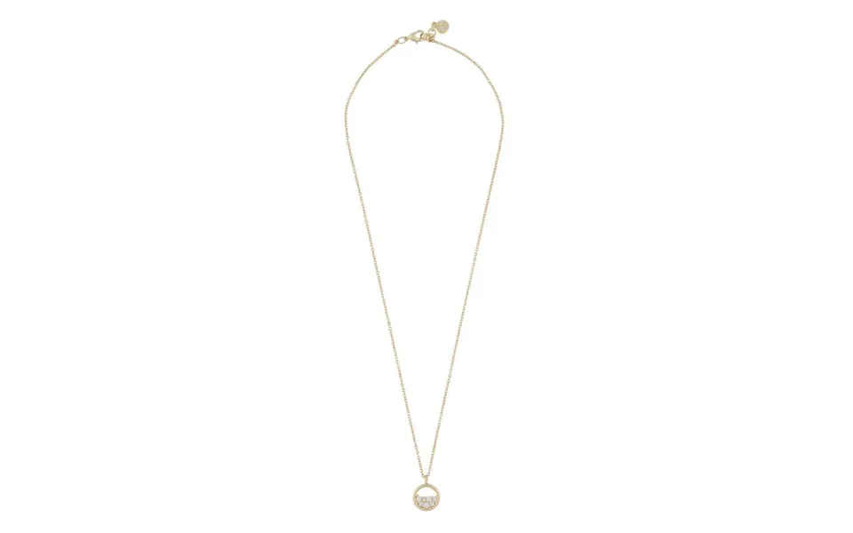 Twist of sweden copenhagen pendant necklace gold clear 42 cm