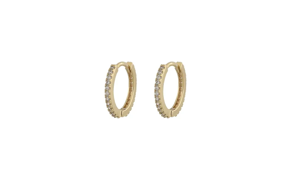 Twist of sweden hanni small ring earring gold clear 16 mm