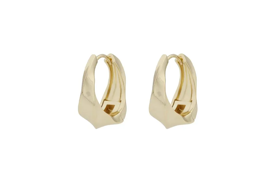 Twist of sweden kansas ring earrings plain gold 21,5 mm