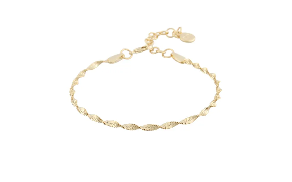 Twist of sweden lisbon bracelet plain gold one size