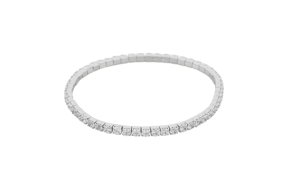 Twist of sweden meadow elastic bracelet silver clear m l