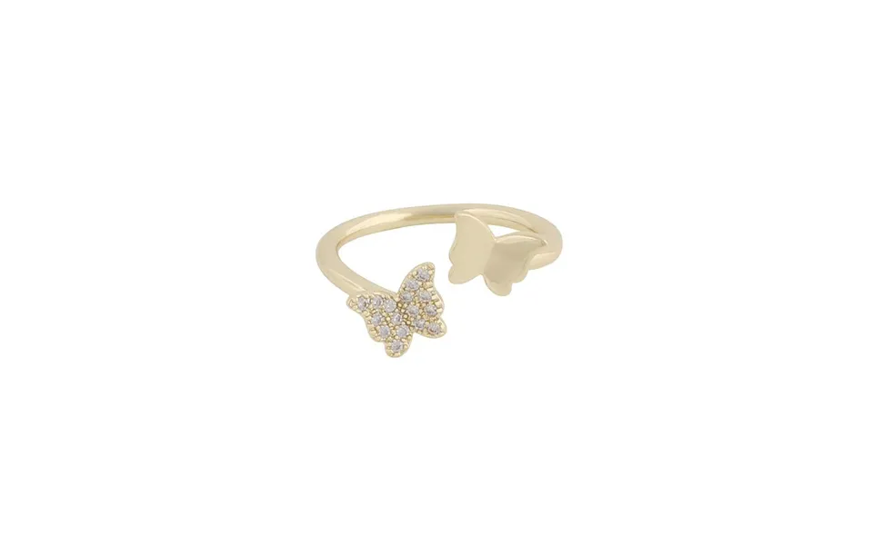 Twist of sweden vega small ring gold clear p