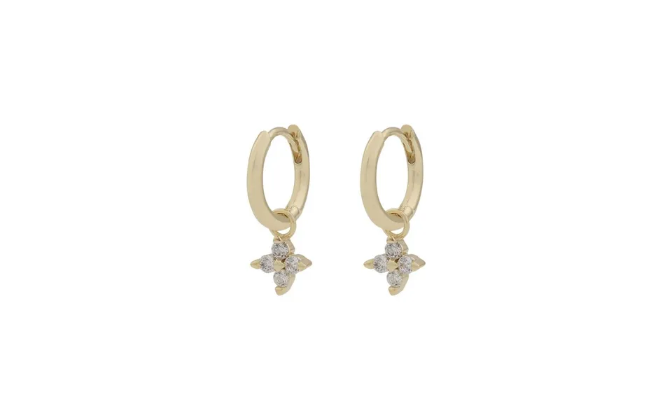 Twist of sweden wishlist small ring pendant earrings gold clear 12 mm