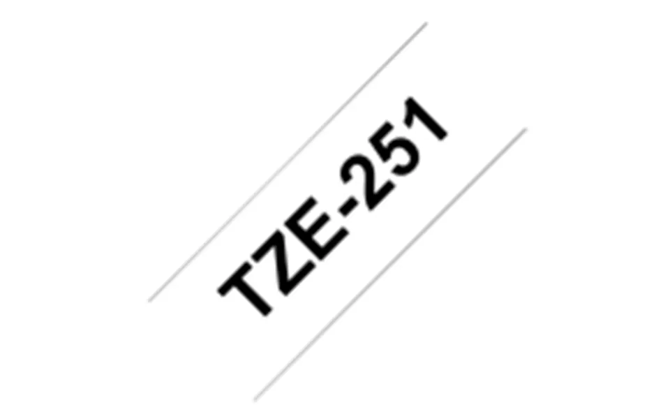 Brother Tze-251 - Sort På Hvid 24mm X 8m