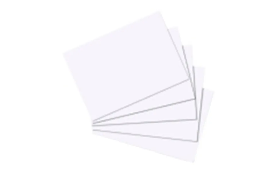Herlitz index cards a5 glossy white hf 100 paragraph