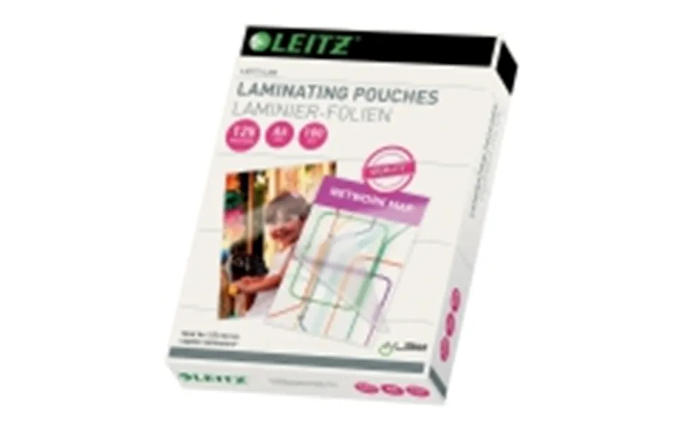 Laminating pouches leitz a6 125 micron klar - 100 paragraph.