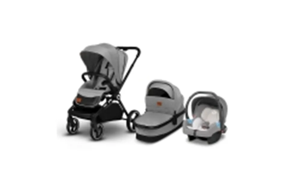 Lionelo 3 In 1 Strollers - Lo-mika 3 In 1 Grey Stone