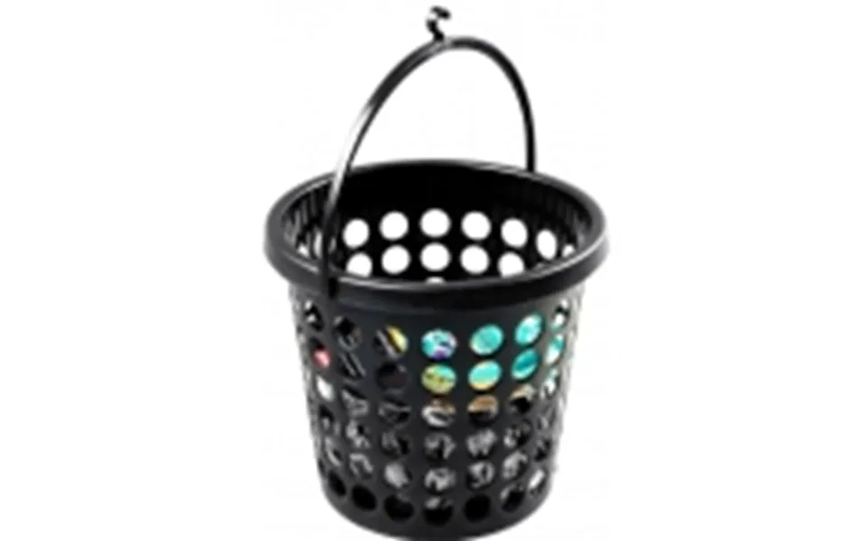 Plastic team basket with buckles 24stk black 6005 plastic team
